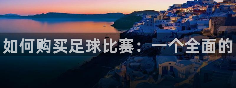  如何购买足球比赛：一个全面的
